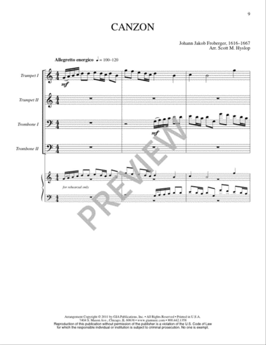 Psallite III Trombone scores gallery preview page 10