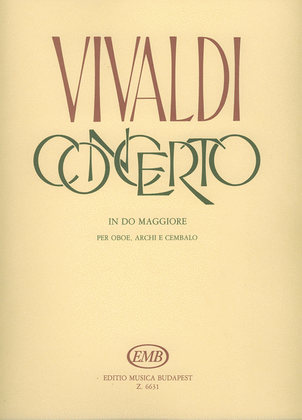 Book cover for Concerto in do maggiore per oboe e pianoforte, R