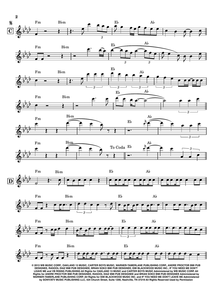 Drunk In Love Drunk In Love Violin Solo scores gallery preview page 2
