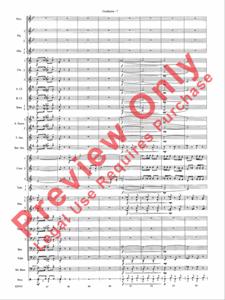 Bugler's Holiday Bugler's Holiday Concert Band scores gallery preview page 10