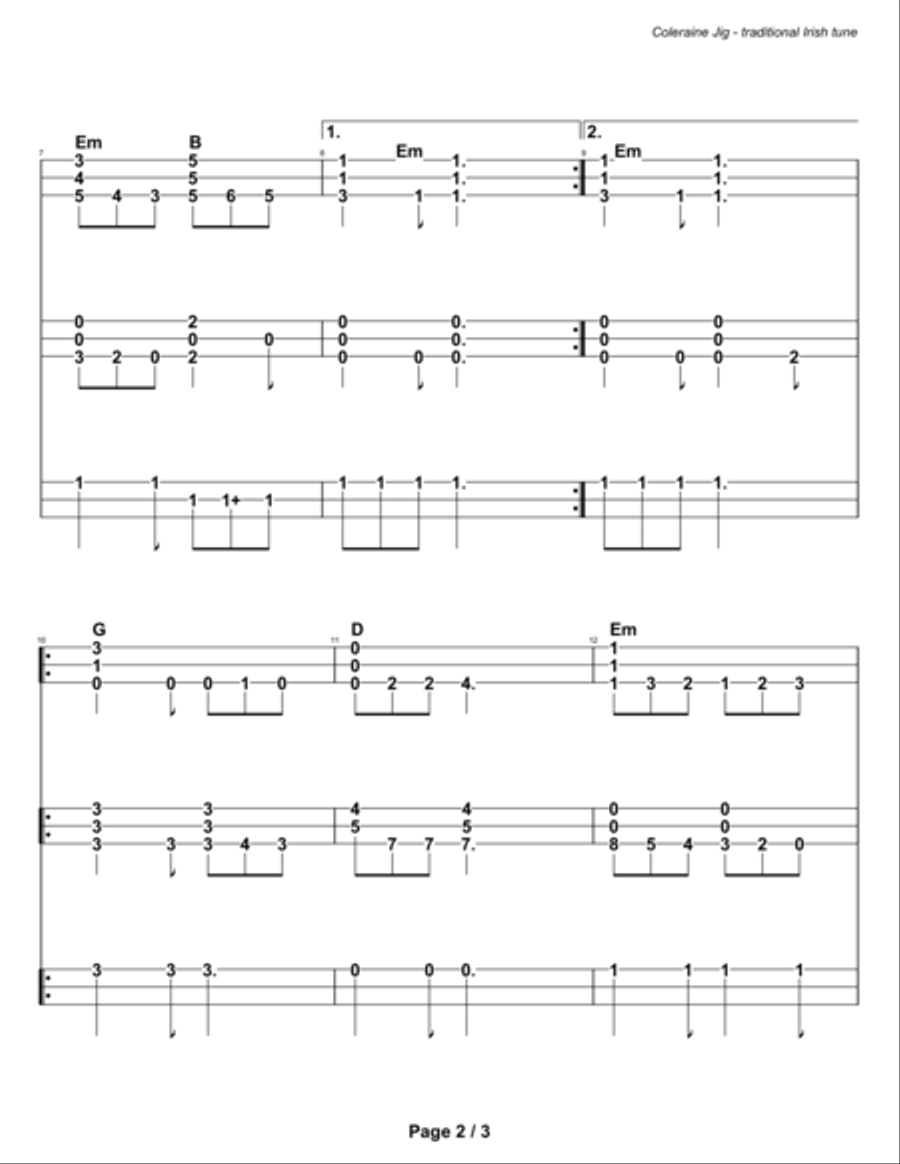 Coleraine Jig (ensemble) image number null