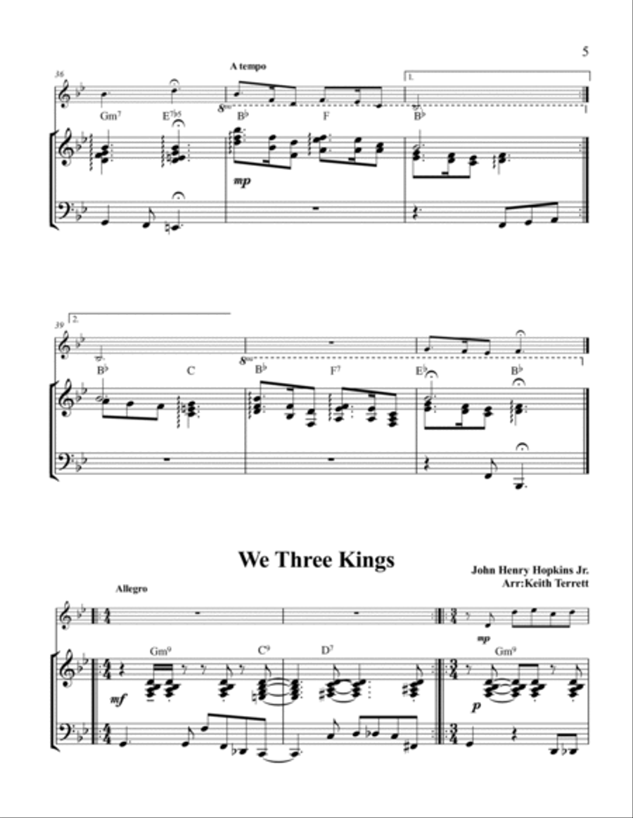 8 Carols for Christmas 8 Carols for Christmas Piano scores gallery preview page 5