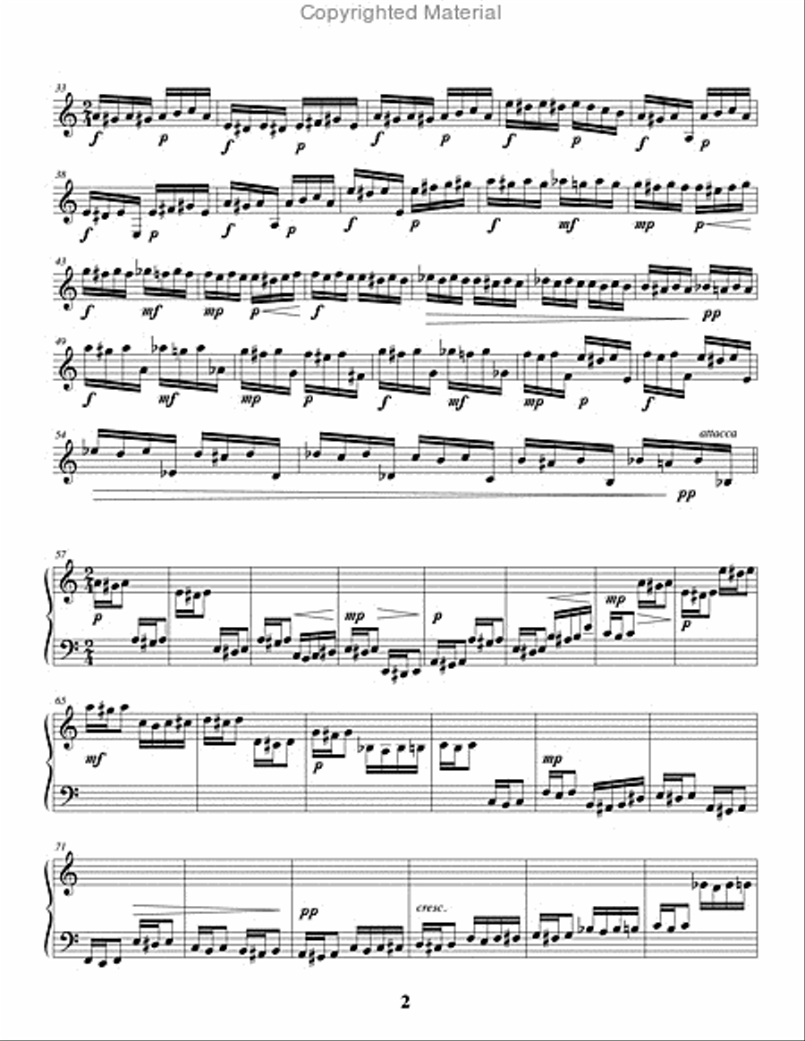 Variations on a Theme by Paganini Percussion Ensemble scores gallery preview page 3