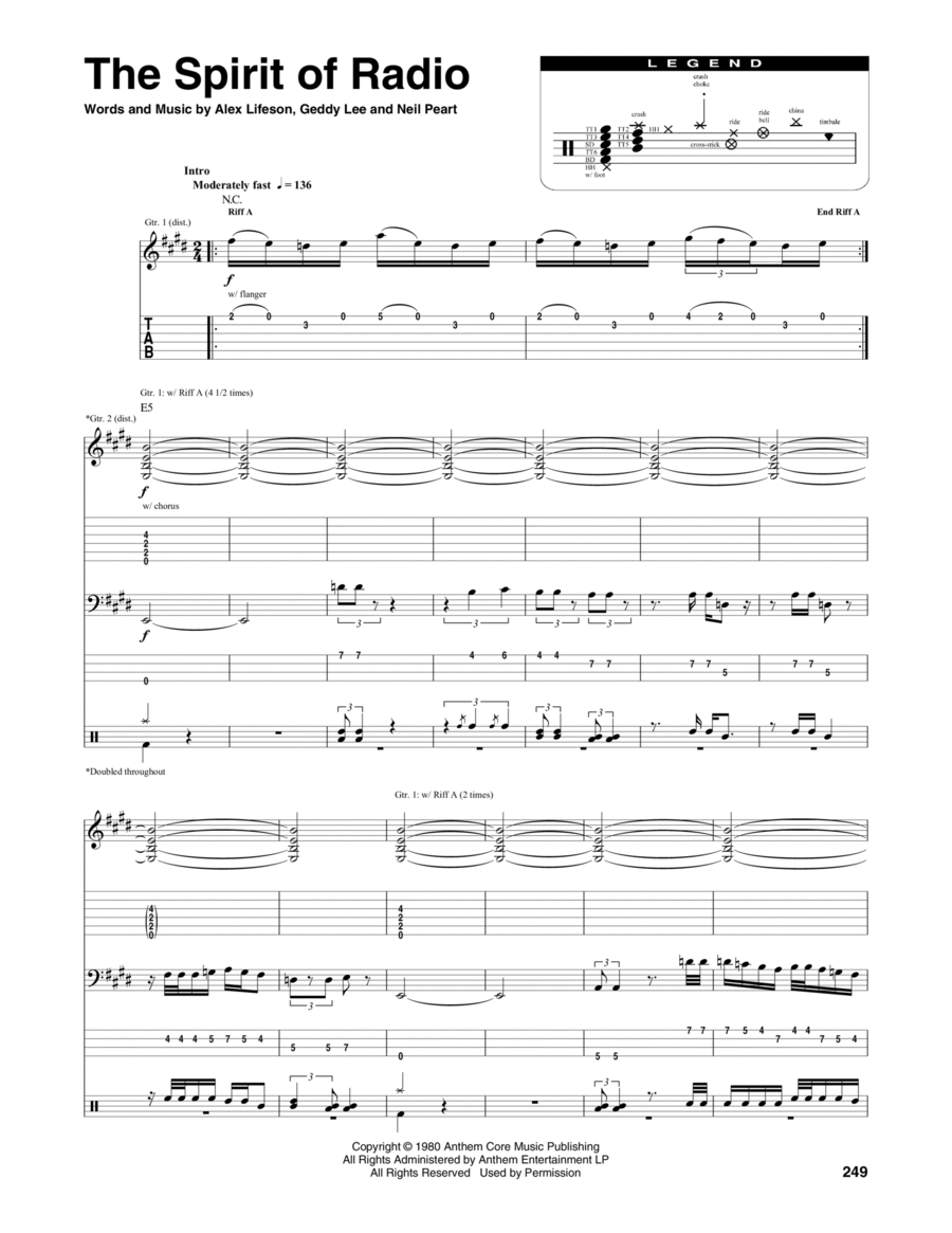 The Spirit Of Radio Bass Voice scores gallery preview page 1