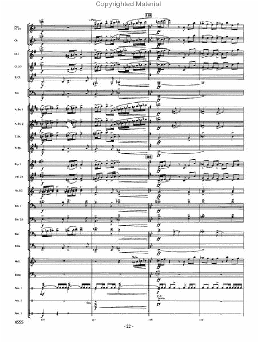 Beyond the Higher Skies Concert Band scores gallery preview page 21