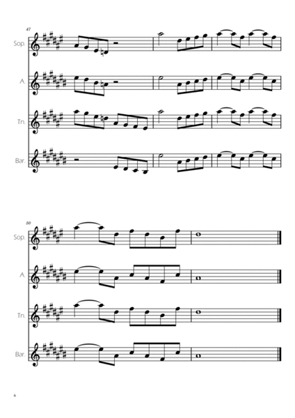 Swan Lake (theme) - Tchaikovsky - Sax Quartet image number null