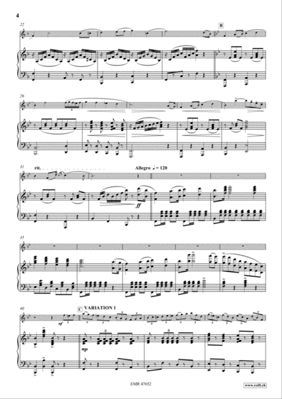 Air Varie Air Varie Flute Solo scores gallery preview page 6