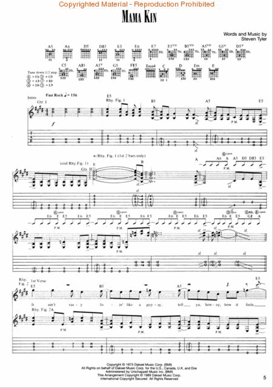 Guns N' Roses Complete Electric Guitar scores gallery preview page 2