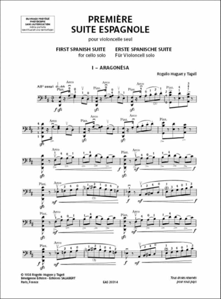 Première Suite Espagnole