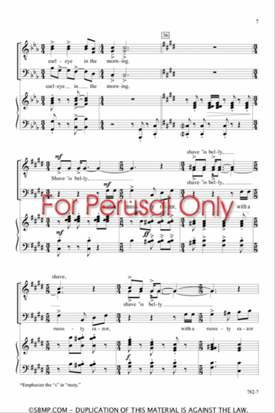 Wuh-Duh-Yuh Do with a Drunken Sailor? - TTB/TBB Octavo TTB scores gallery preview page 6