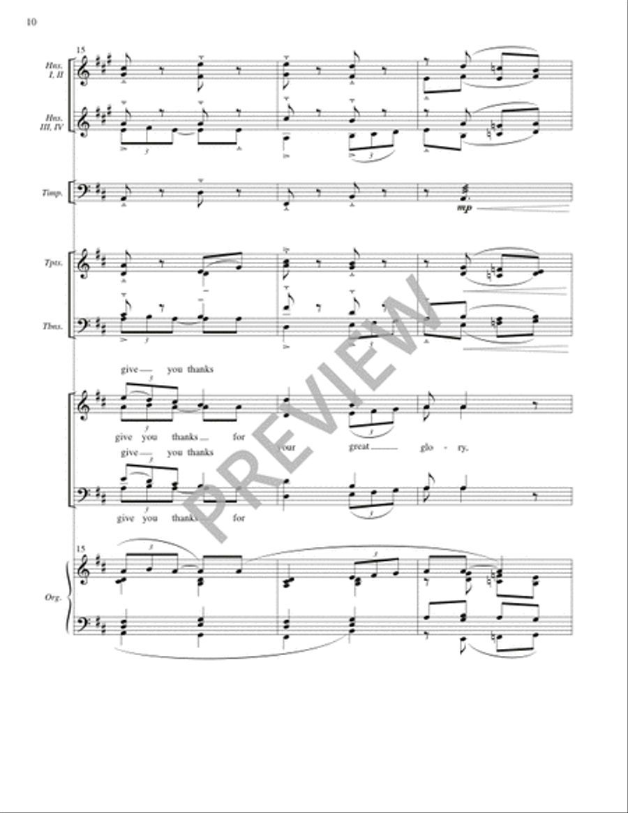 Mass for the City (Full Score) 4-Part scores gallery preview page 9