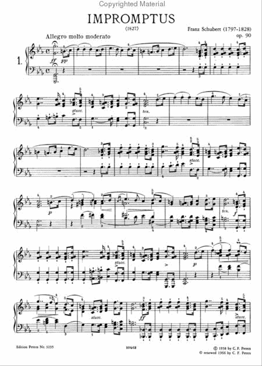 Impromptus and Moments Musicaux Piano Solo scores gallery preview page 3