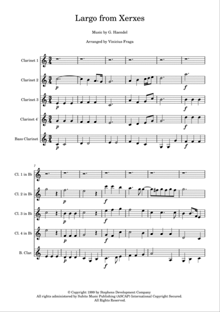 Largo Woodwind Ensemble scores gallery preview page 2