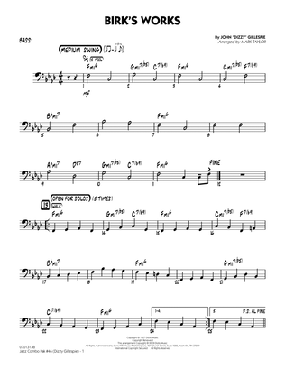 Jazz Combo Pak #46 (Dizzy Gillespie) (arr. Mark Taylor) - Bass