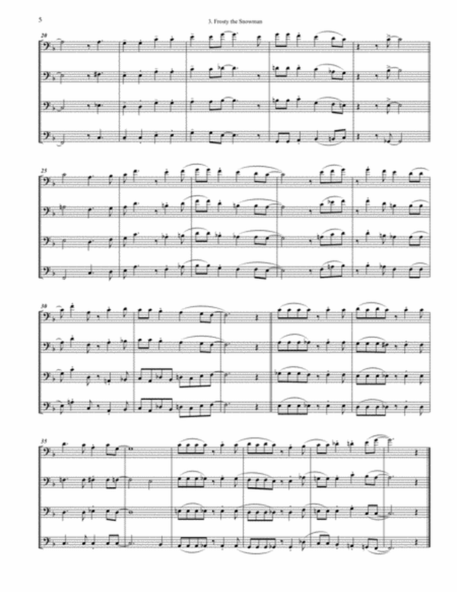 The Caroling Book for Trombone Quartet
