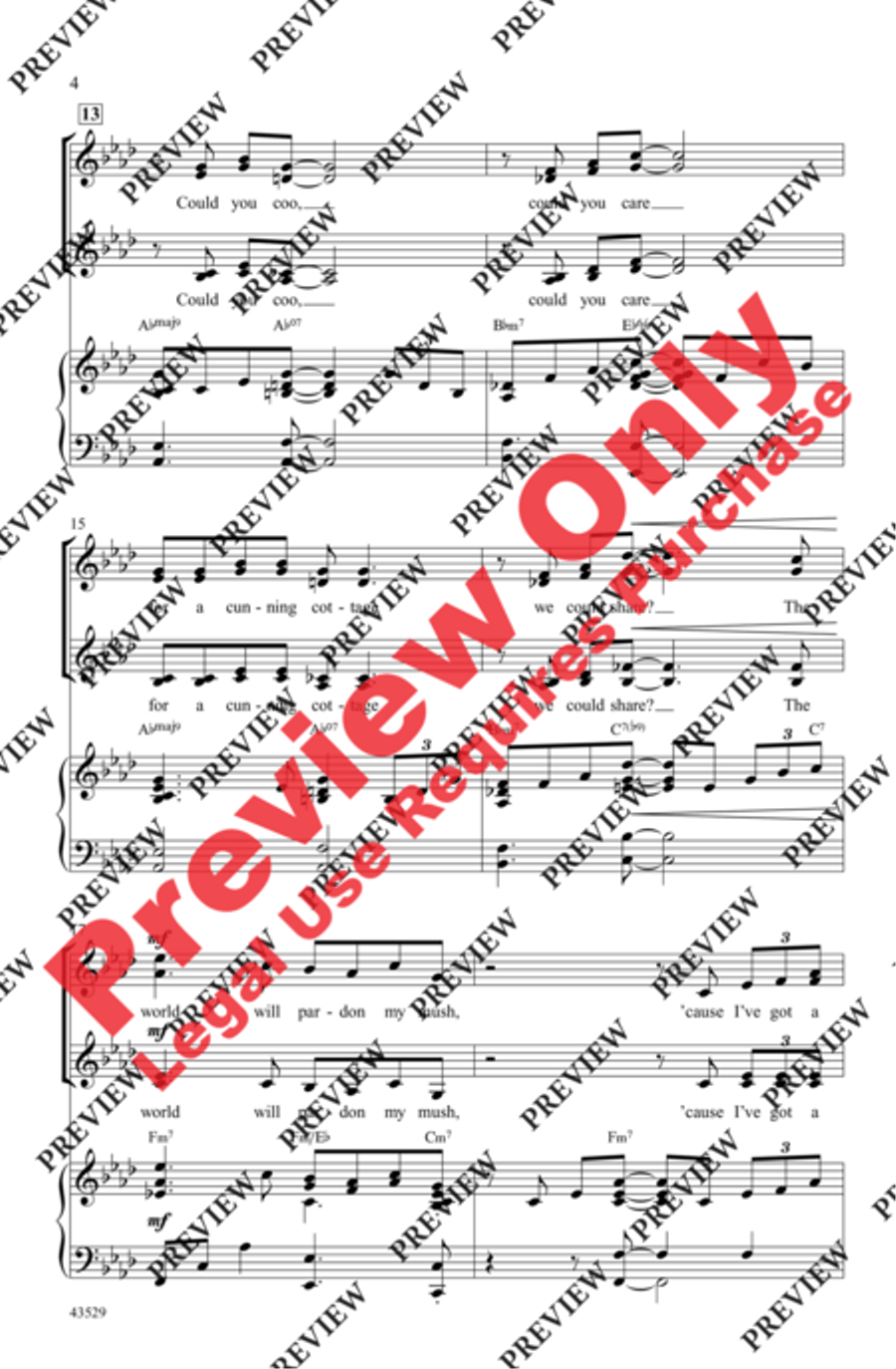 I've Got a Crush on You SSAA scores gallery preview page 4