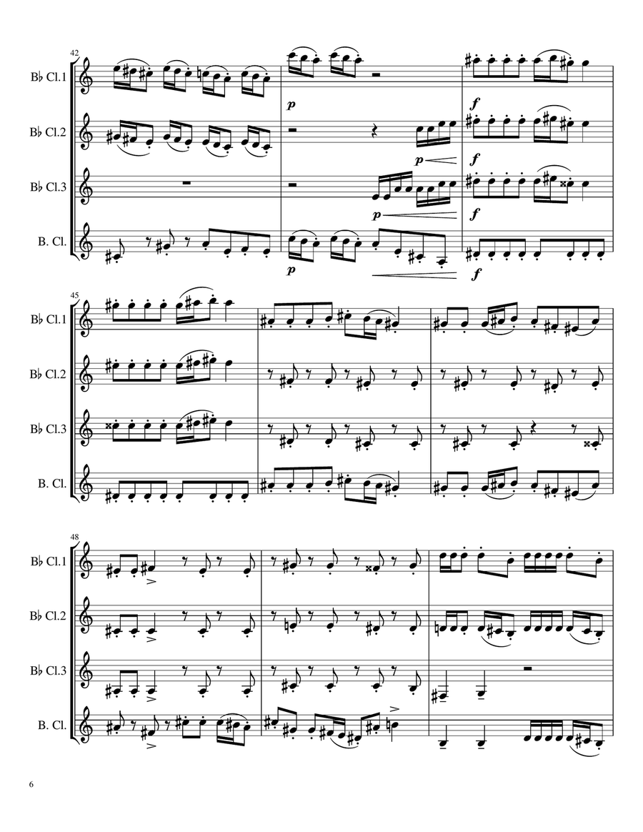 This Is Halloween Woodwind Quartet scores gallery preview page 6