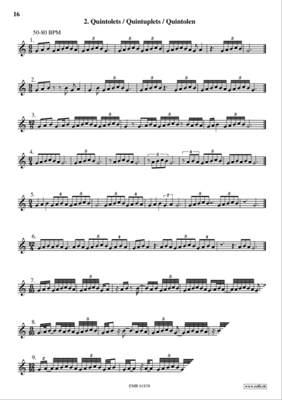 Exercices Rythmiques Volume 2 Cornet scores gallery preview page 10