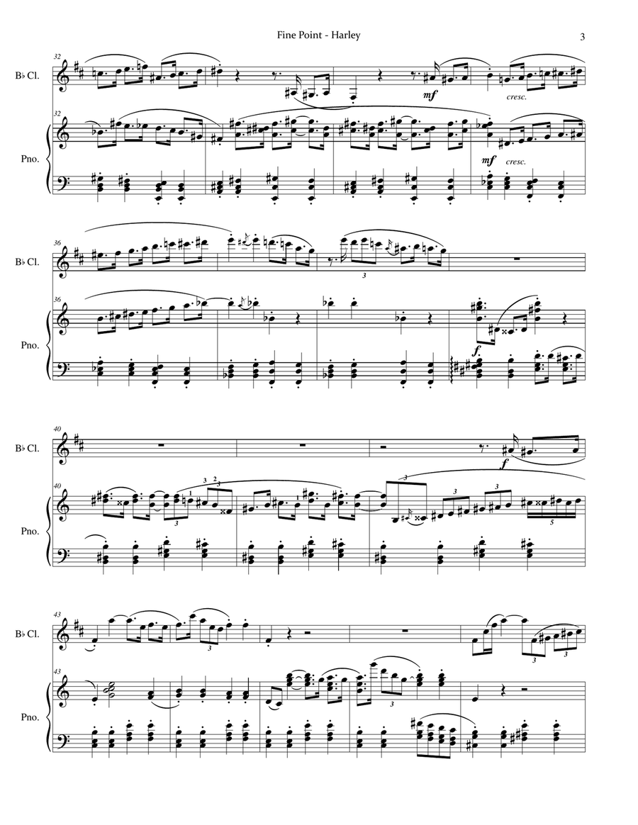 Fine Point Fine Point Clarinet Solo scores gallery preview page 3