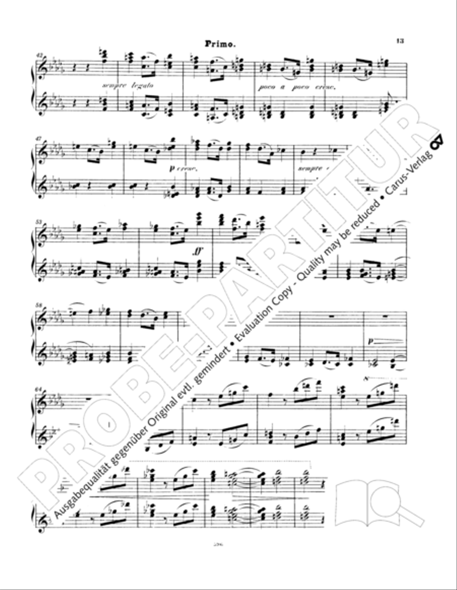 Ein Deutsches Requiem (German Requiem) Piano Duet scores gallery preview page 22