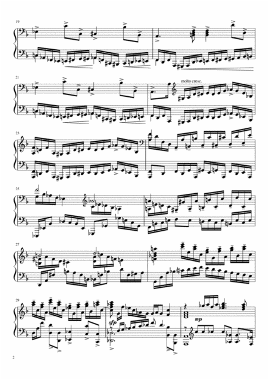 Sonate №1 (part I) Piano Solo scores gallery preview page 2