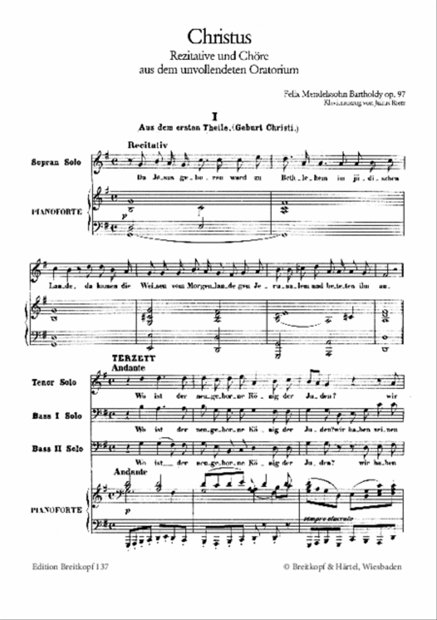 Christ [Op. 97] MWV A 26 Choir scores gallery preview page 2
