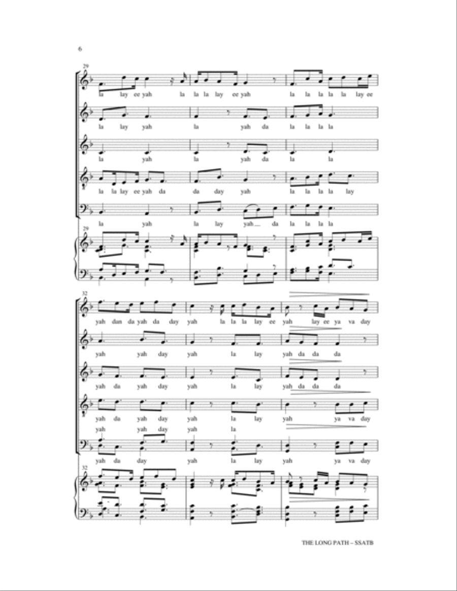 The Long Path The Long Path 4-Part scores gallery preview page 6