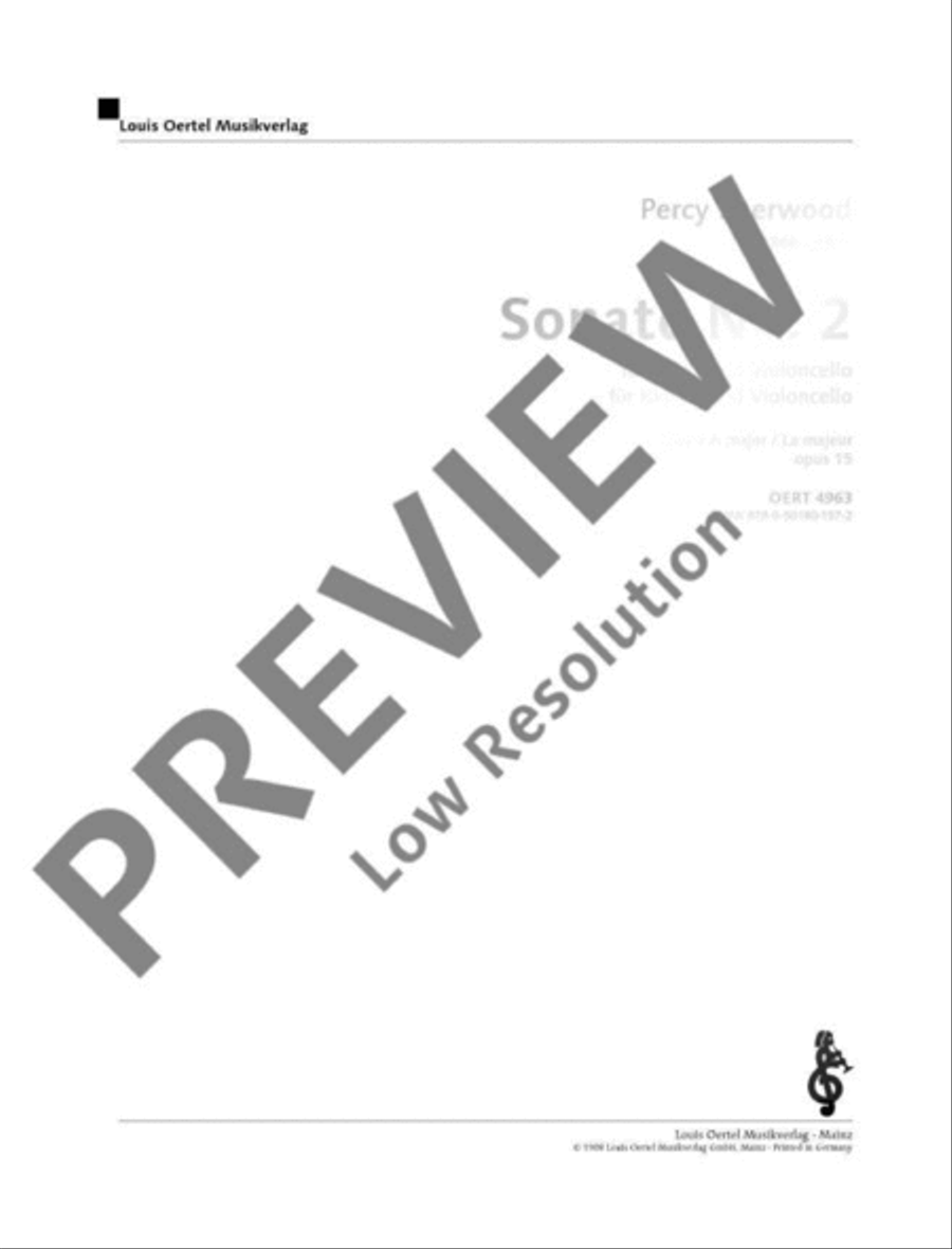 Sonate No. 2 A major Sonate No. 2 A major Piano Accompaniment scores gallery preview page 2