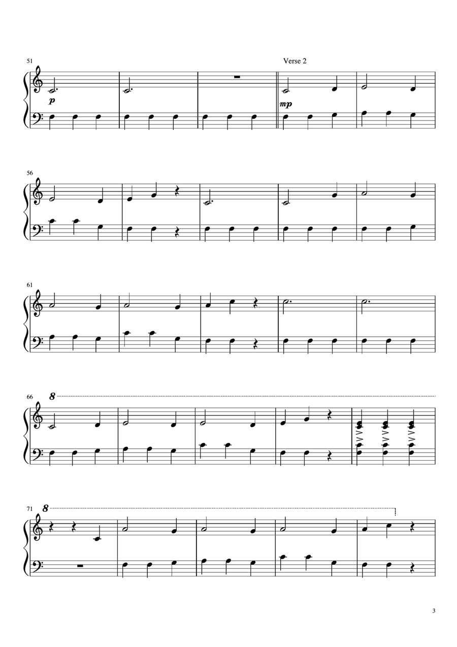 When The Party's Over Easy Piano scores gallery preview page 3