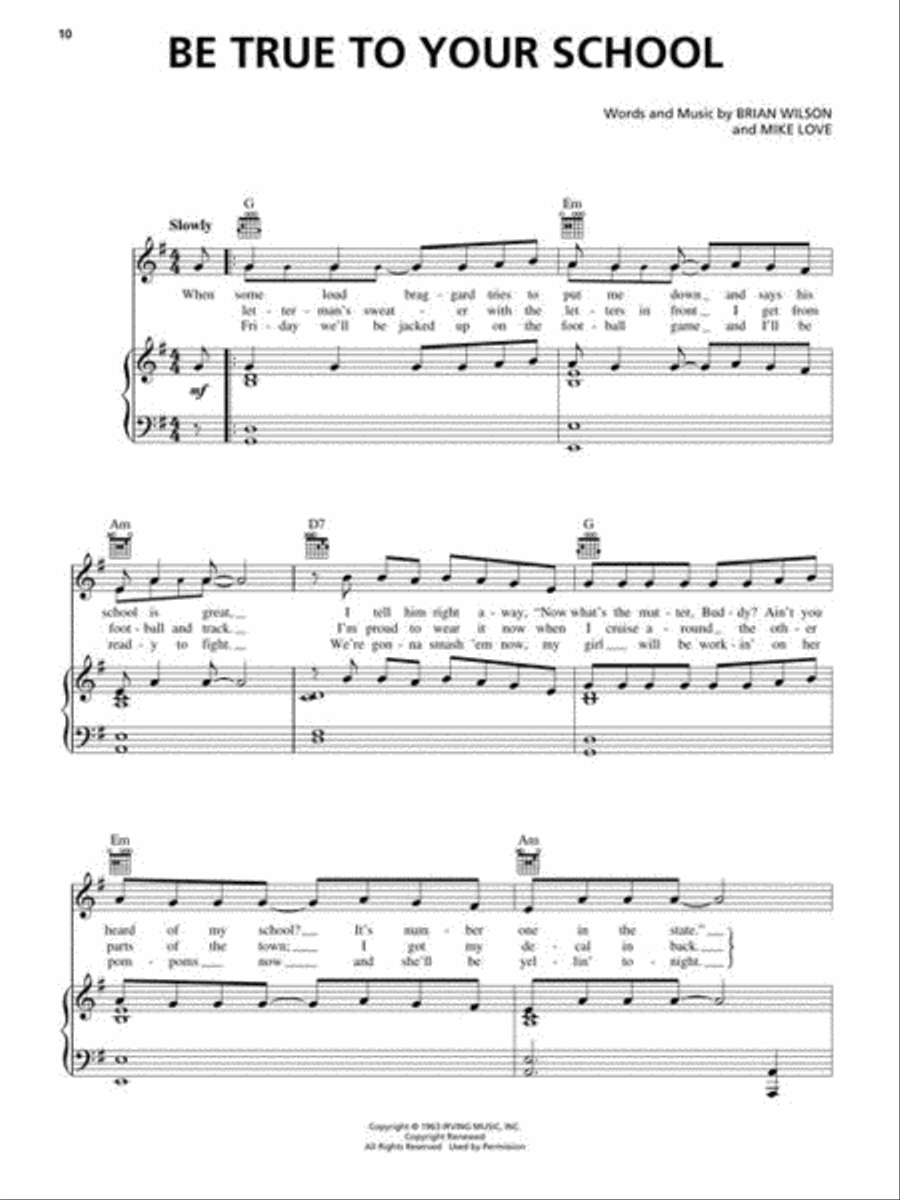 The Beach Boys Anthology Piano, Vocal, Guitar scores gallery preview page 8