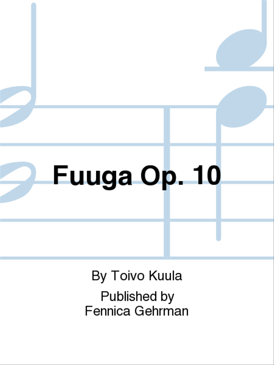 Fuuga / Fugue op 10 Orchestra scores gallery preview page 1