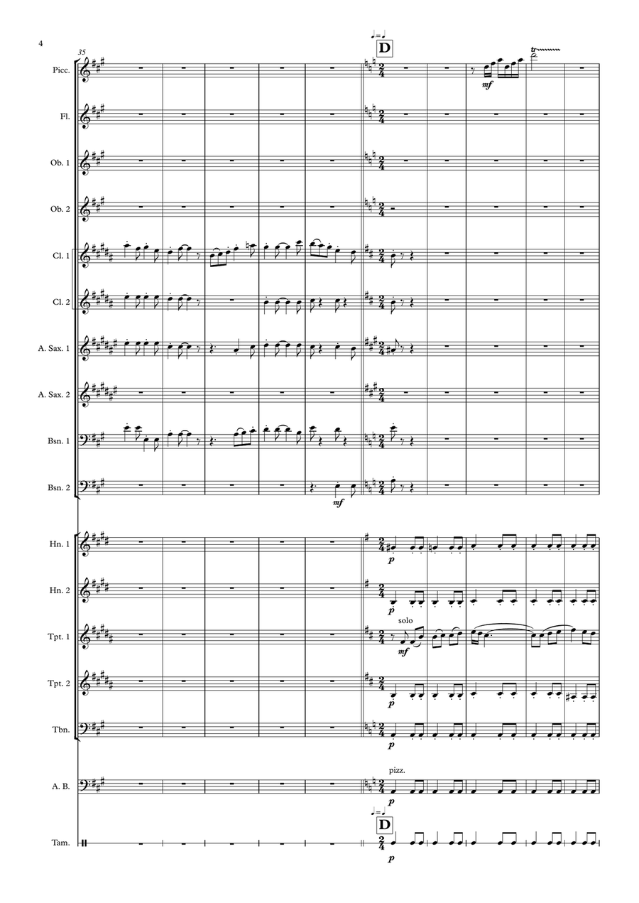 La Santa Espina (for wind ensemble) Large Ensemble scores gallery preview page 4
