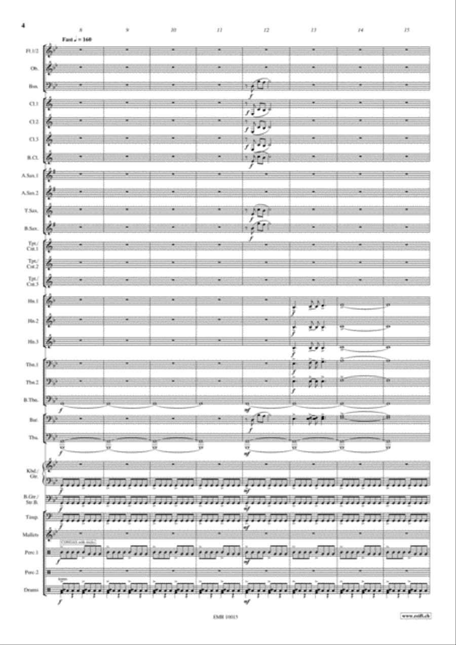 Training Montage Concert Band scores gallery preview page 5