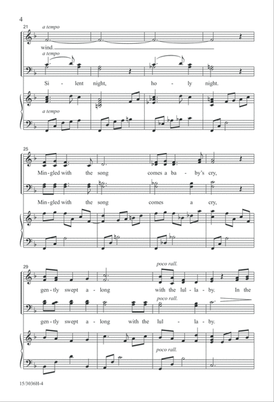 Lullaby on the Wind 4-Part scores gallery preview page 4