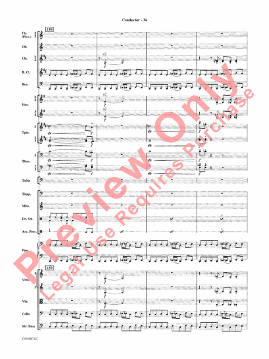 A Tribute to Henry Mancini Full Orchestra scores gallery preview page 37