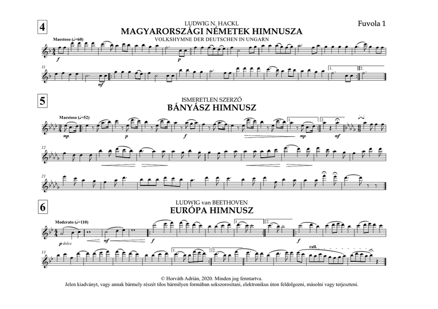 Indulókönyv 2020 - 02 Fuvola 1 Concert Band scores gallery preview page 6
