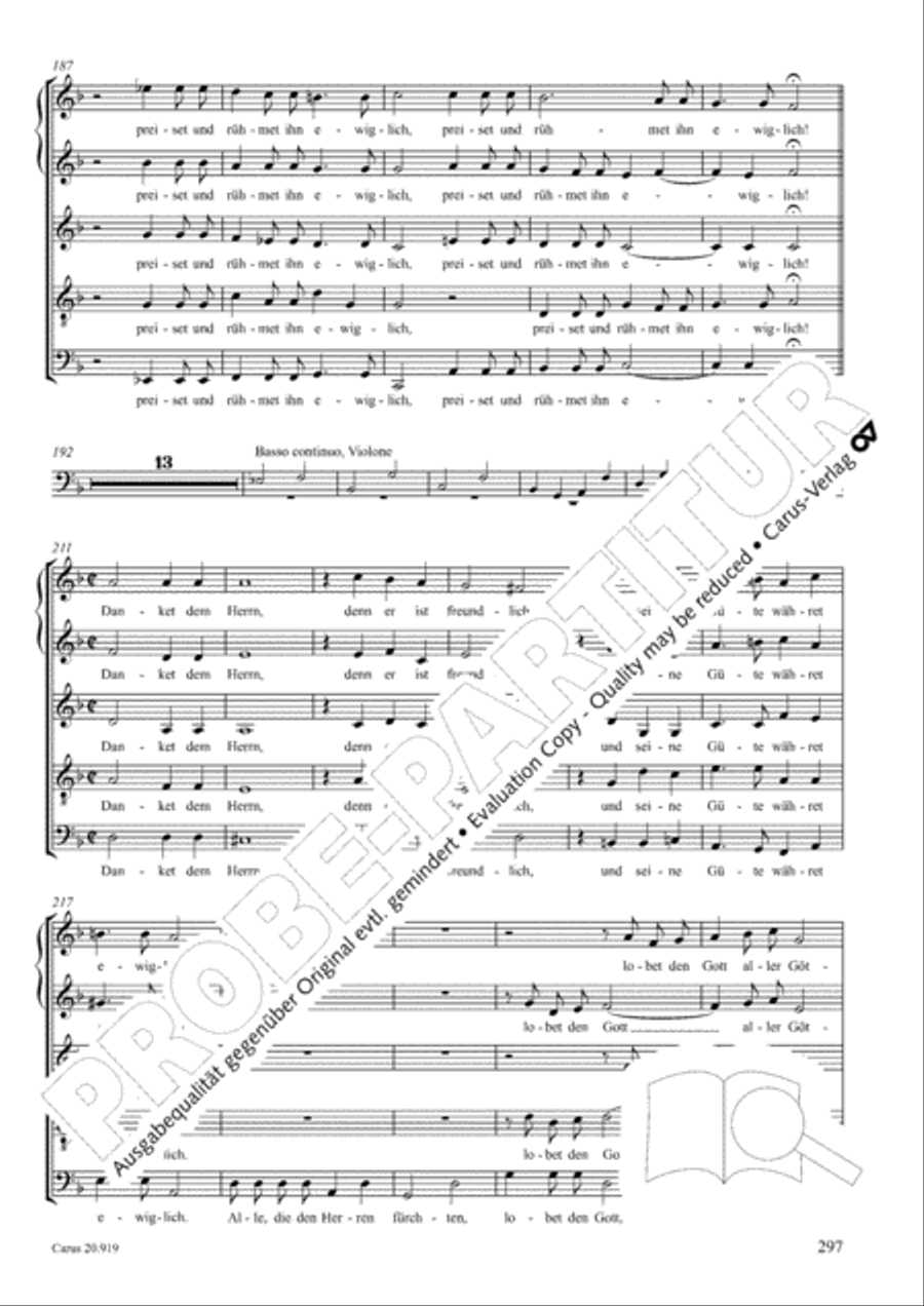 Opera varia I. Works with 1-7 parts (Complete edition, vol. 19) [Werke mit 1-7 obligaten Stimmen] Score scores gallery preview page 354