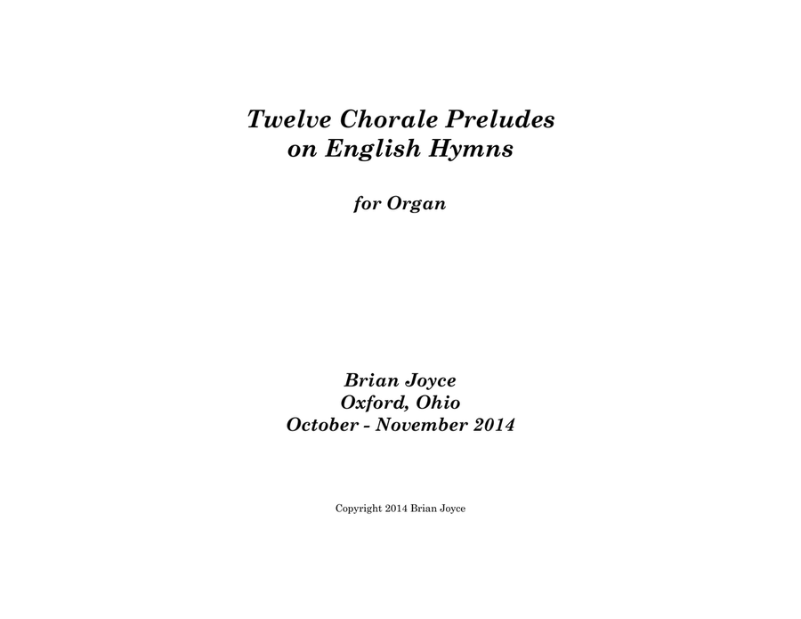 Twelve Chorale Preludes on English Hymns Organ Solo scores gallery preview page 1