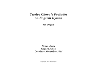 Book cover for Twelve Chorale Preludes on English Hymns