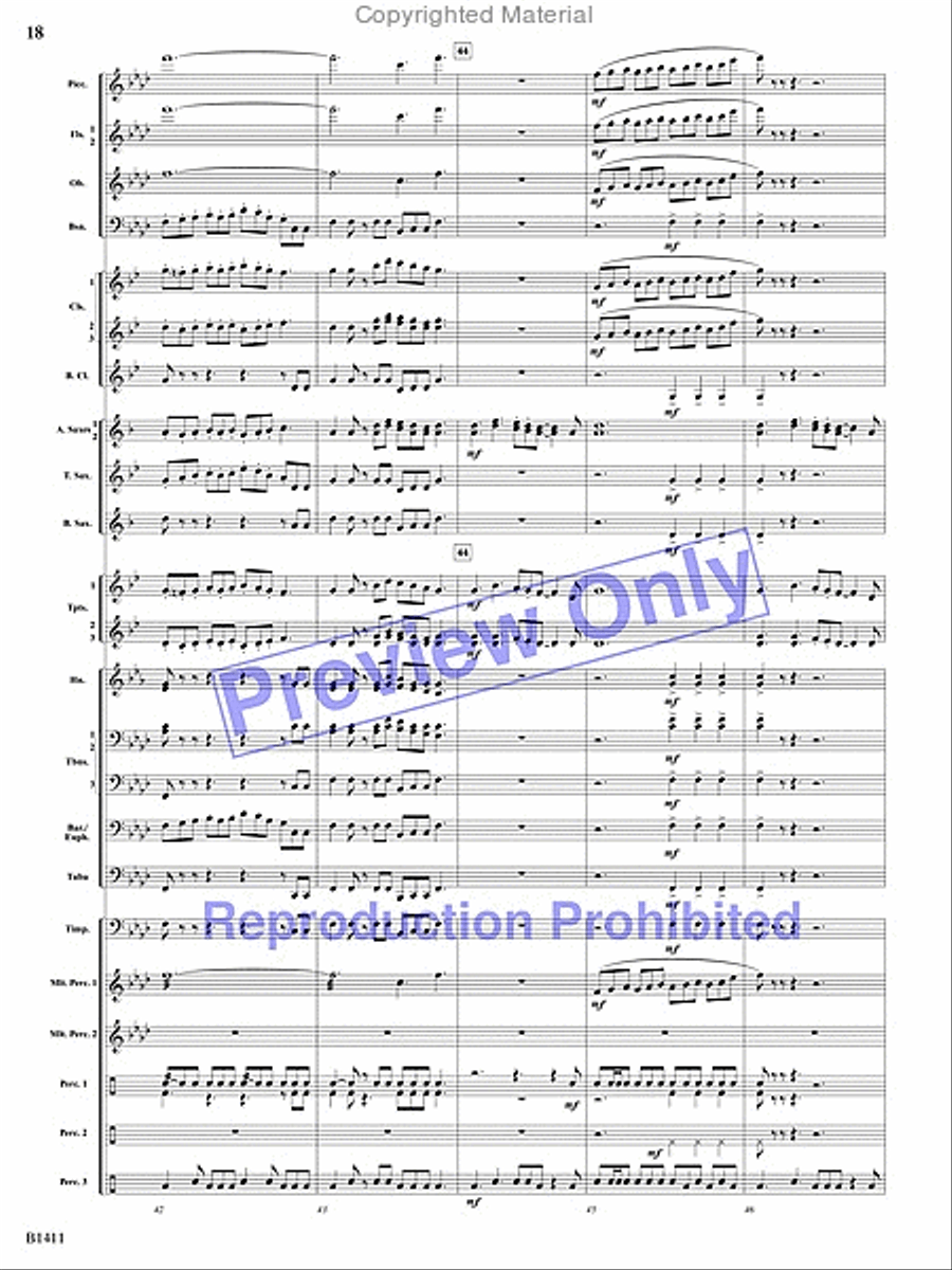 Pirates! Pirates! Concert Band scores gallery preview page 17