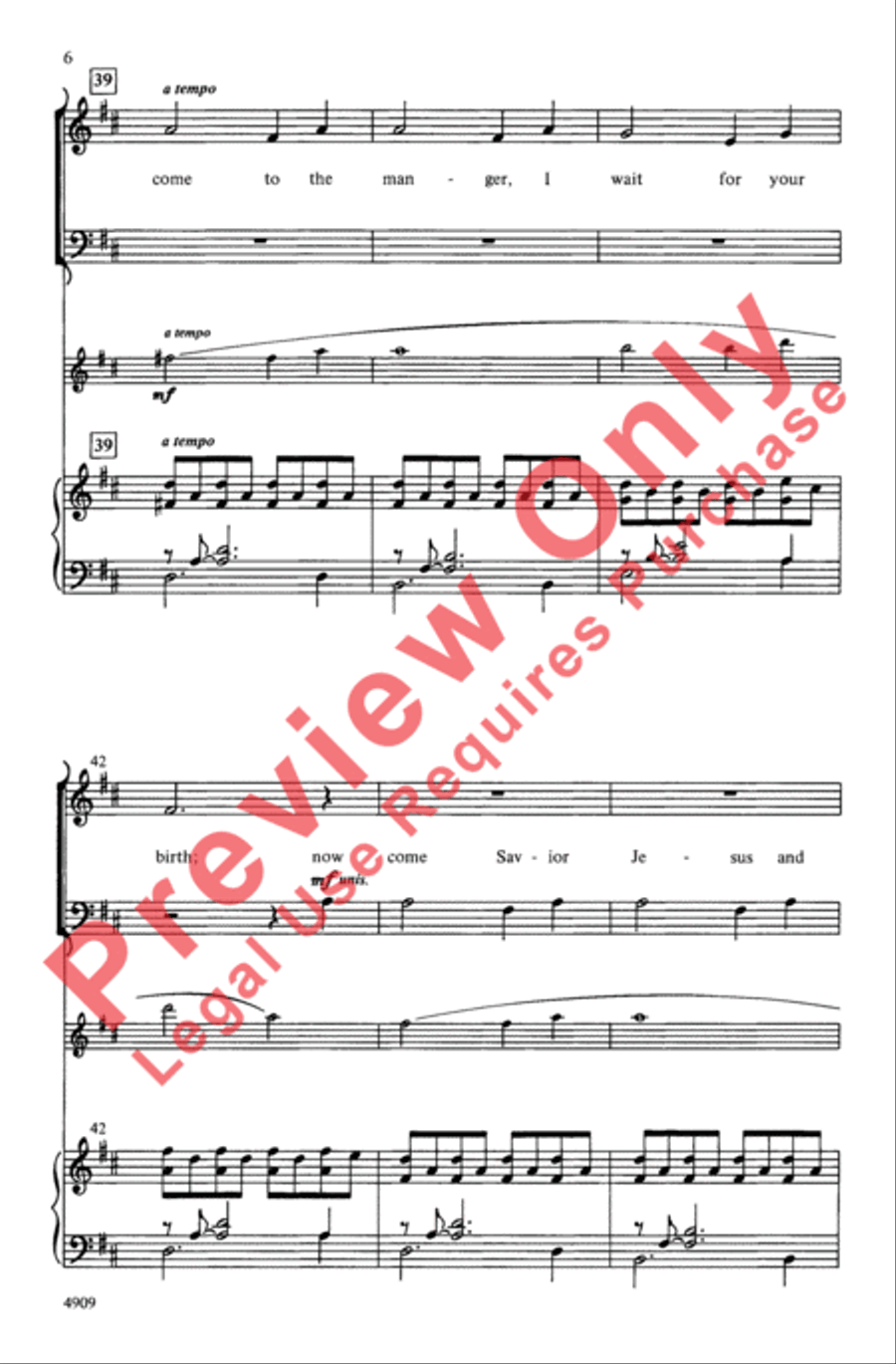 Advent Gift 4-Part scores gallery preview page 6
