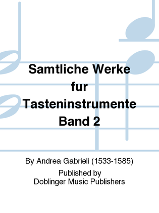 Book cover for Samtliche Werke fur Tasteninstrumente Band 2