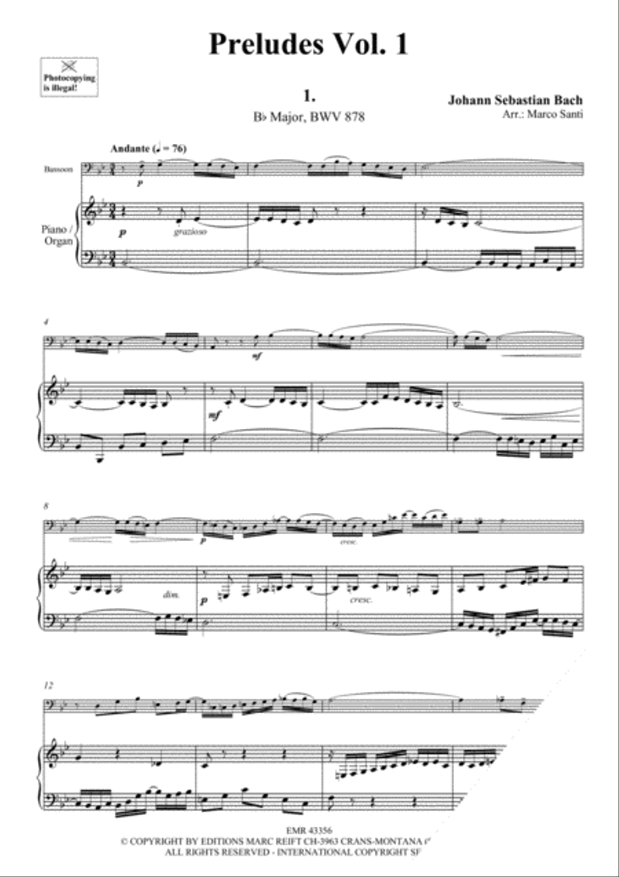 Preludes Vol. 1 Bassoon Solo scores gallery preview page 4