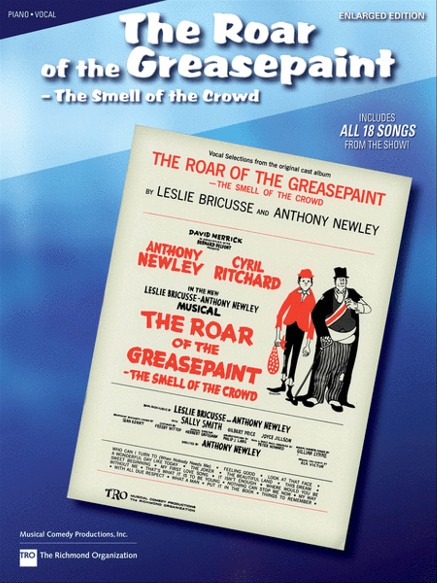 The Roar of the Greasepaint, the Smell of the Crowd Piano, Vocal, Guitar scores gallery preview page 1
