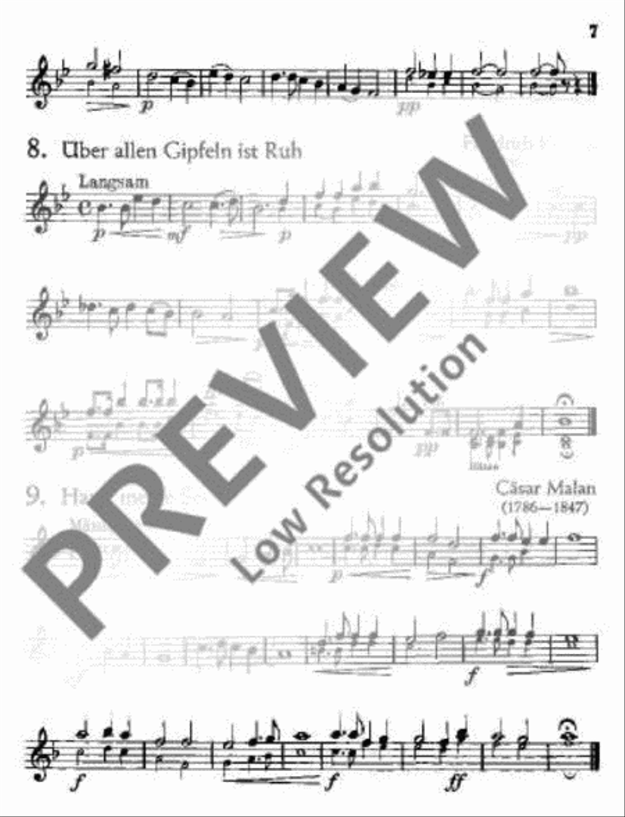 Für Feiern und Feste Clarinet scores gallery preview page 8
