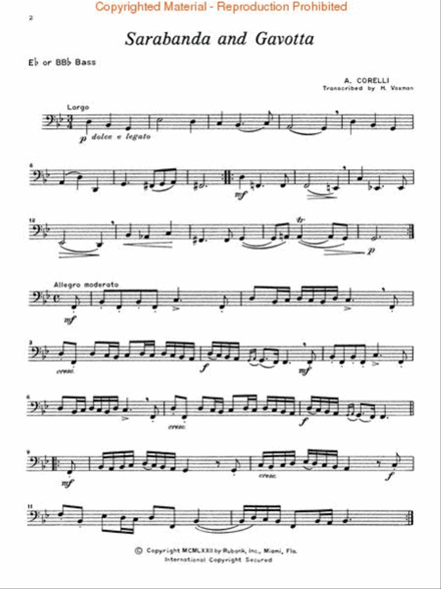 Concert and Contest Collection for Bass/Tuba (B.C.) Concert Band Methods scores gallery preview page 2