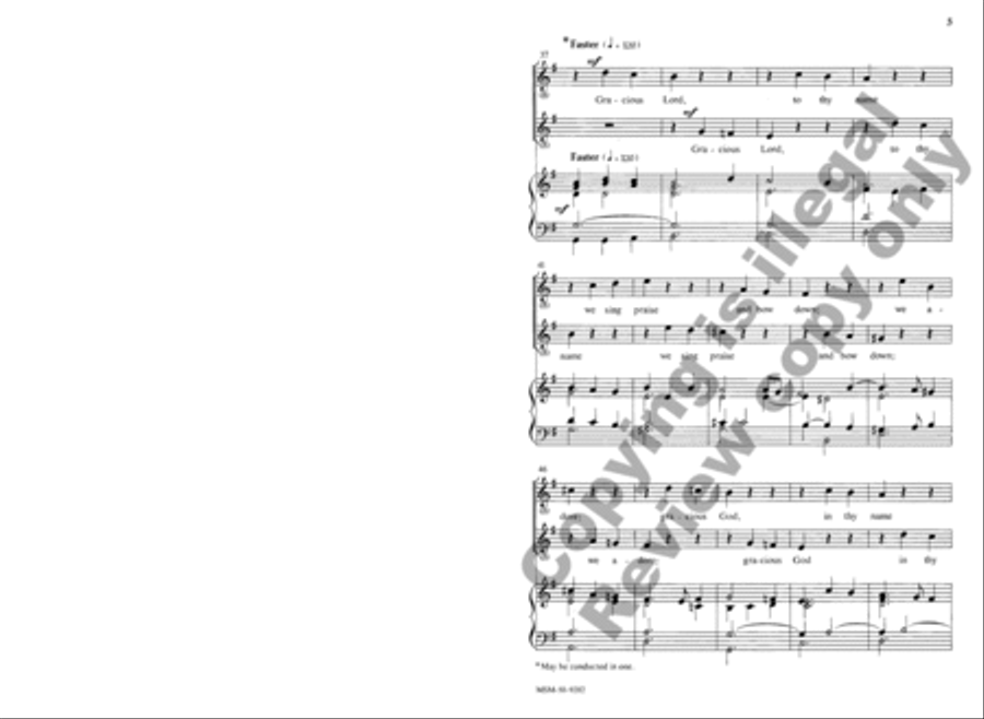 Lord of All, We Give Thanks 3-Part scores gallery preview page 5