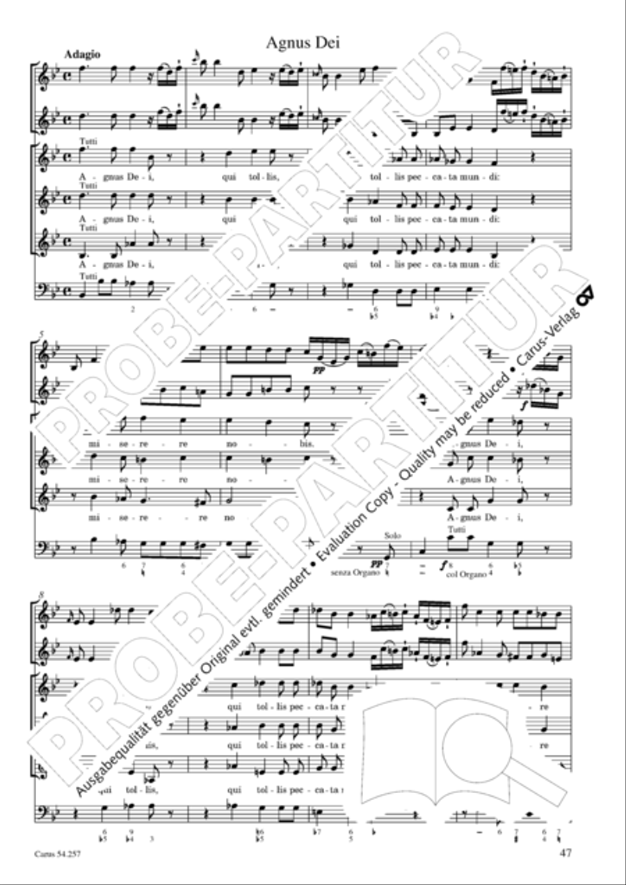 Missa Sancti Aloysii SSA scores gallery preview page 48