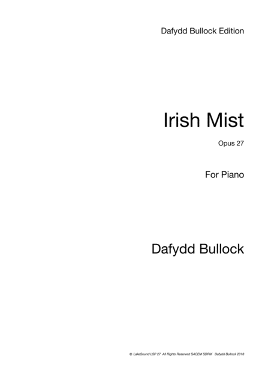 Irish Mist Piano Solo scores gallery preview page 1