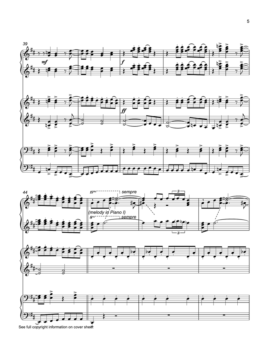 Mamma Mia Small Ensemble scores gallery preview page 6